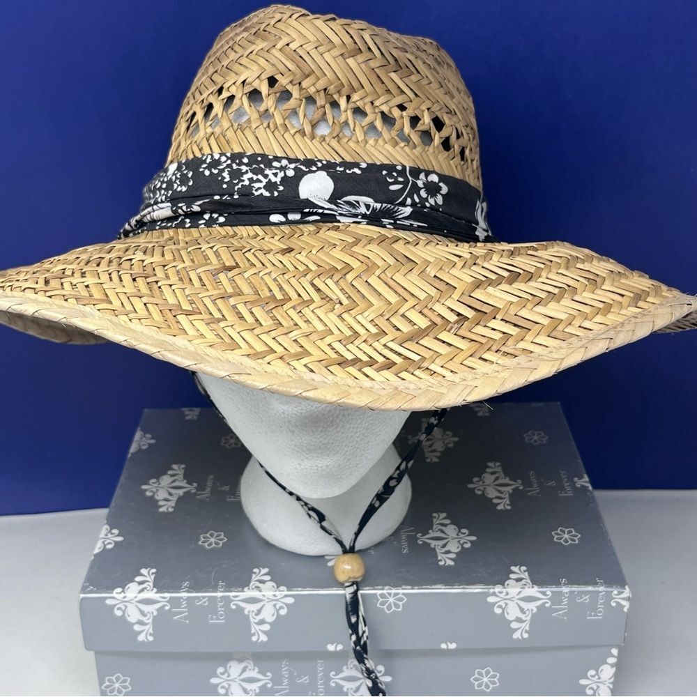 Panama Jack Straw Ventilated Safari Excursion Hat Medium - Picture 5 of 11